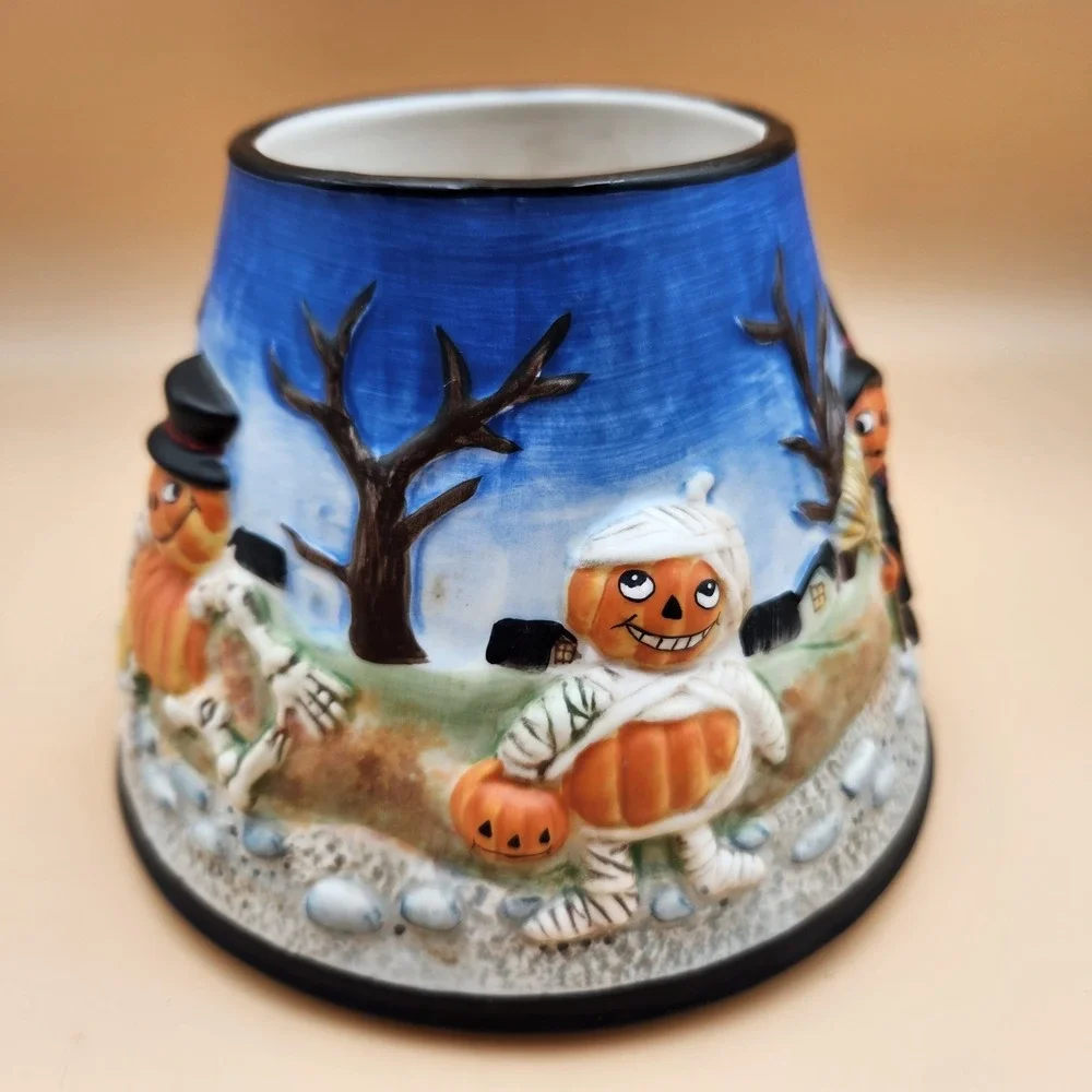 Yankee Candle Pumpkin Pals Large Jar Shade Topper Halloween Jack-O-Lantern